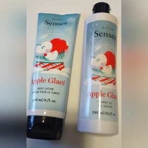 Avon senses Apple glace' body lotion & shower gel
